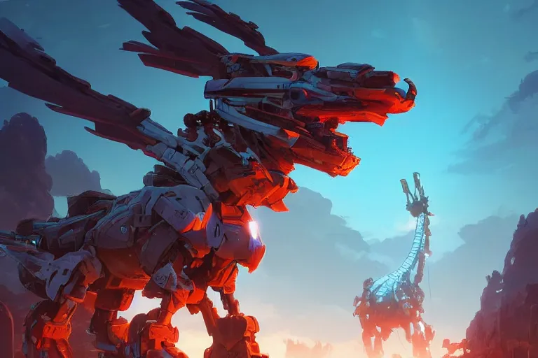 Image similar to stormbird machine mecha animal beast robot of horizon forbidden west horizon zero dawn bioluminiscence, behance hd by jesper ejsing, by rhads, makoto shinkai and lois van baarle, ilya kuvshinov, rossdraws global illumination