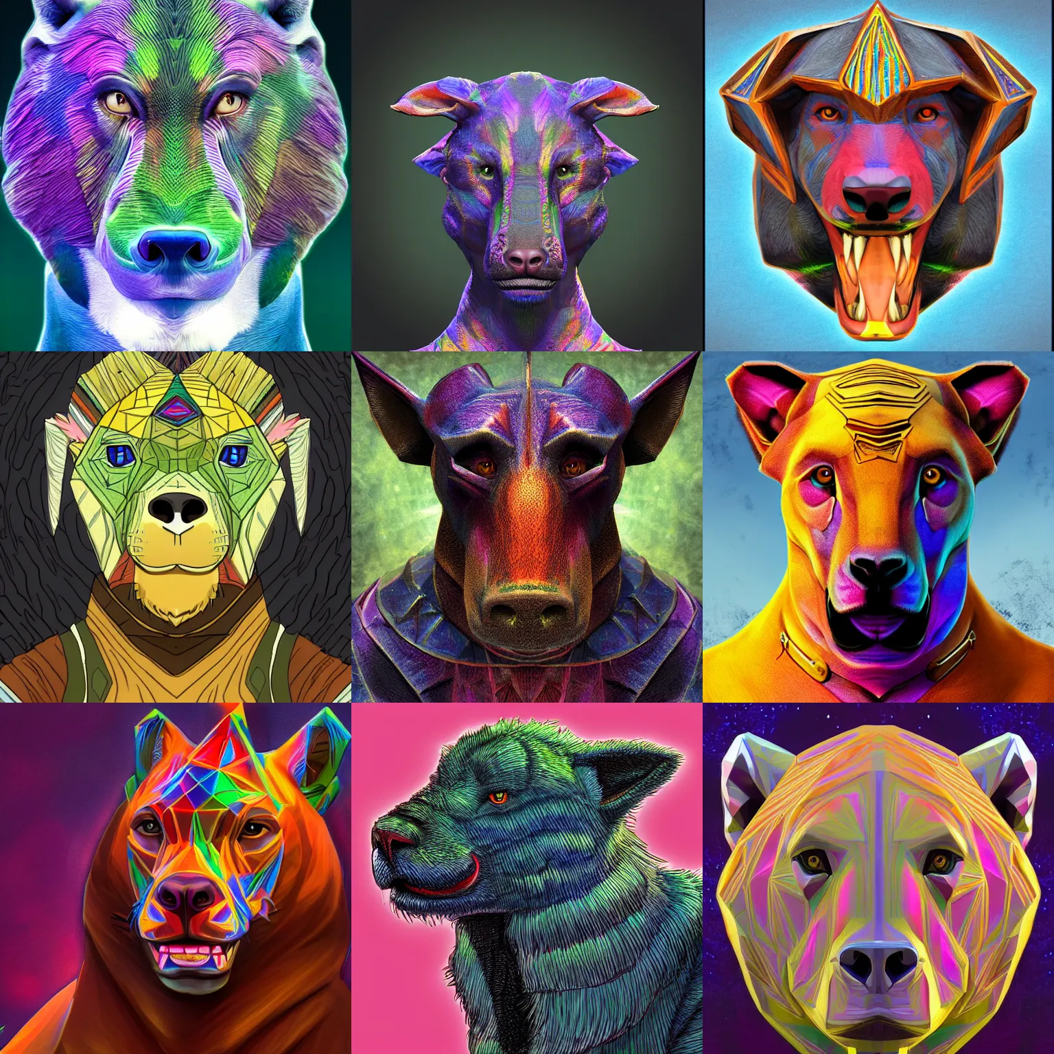 Prompt: giga chad capaybara, digital art, d & d, very detailed, 4 k hd, symmetrical, rich iridescent colors