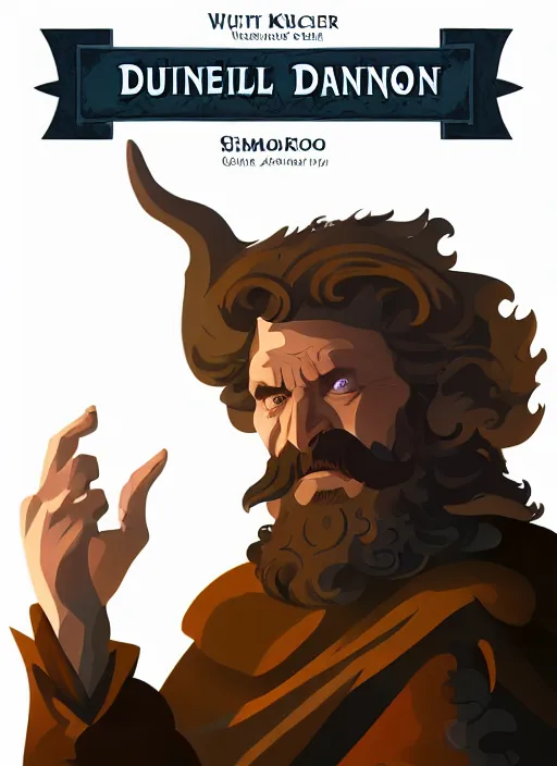 Image similar to powerful wizard playing dungeons and dragons, white background, by simon kennedy, studio muti