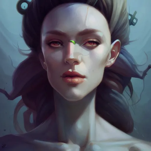 Image similar to character art portrait, deviantart artstation, by peter mohrbacher