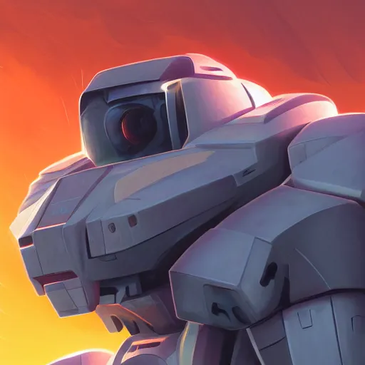 Image similar to face icon stylized minimalist mechwarrior, loftis, cory behance hd by jesper ejsing, by rhads, makoto shinkai and lois van baarle, ilya kuvshinov, rossdraws global illumination