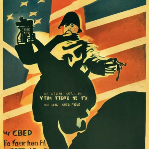 Prompt: a World War II propaganda poster for arch Linux