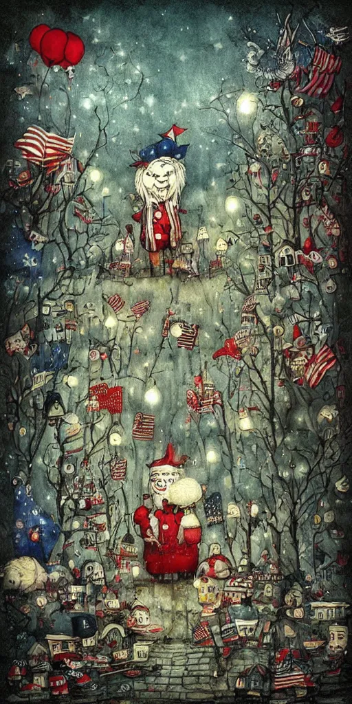 Image similar to a 4 th of july scene by alexander jansson