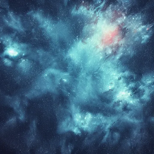 Image similar to empty space background, stars, galaxies, nebula, painted by andreas rocha, desaturated, octane render, cinematic, 8k, epic, - W 1024 - H 768