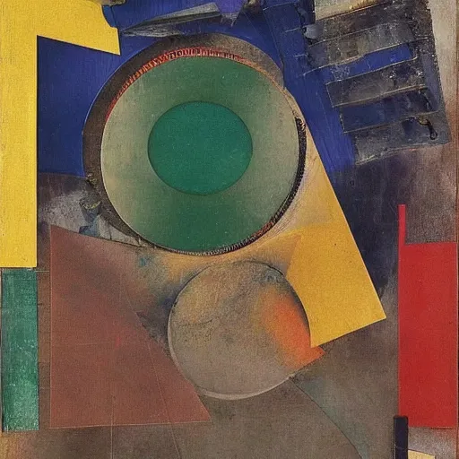 Prompt: artwork by kurt schwitters and max ernst