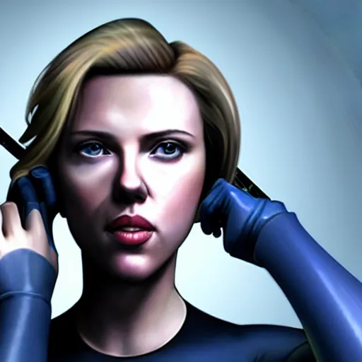 Image similar to Scarlett Johansson as Jill Valentine