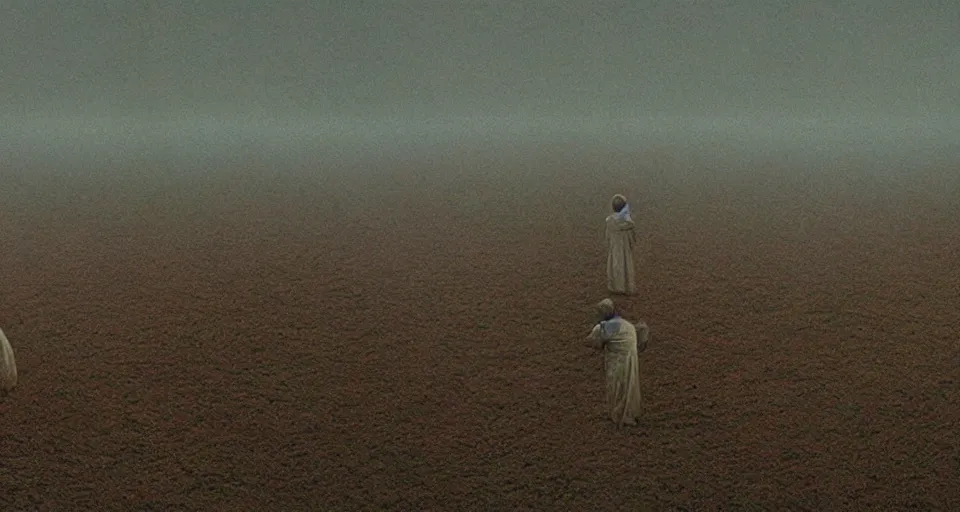 Prompt: film still of a Zdzisław Beksiński movie directed by Denis Villeneuve