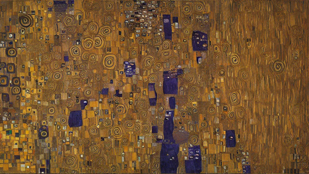 Image similar to abstract art painting, lines, forms, shapes, in style of gustav klimt, 4 k, high resolution details,