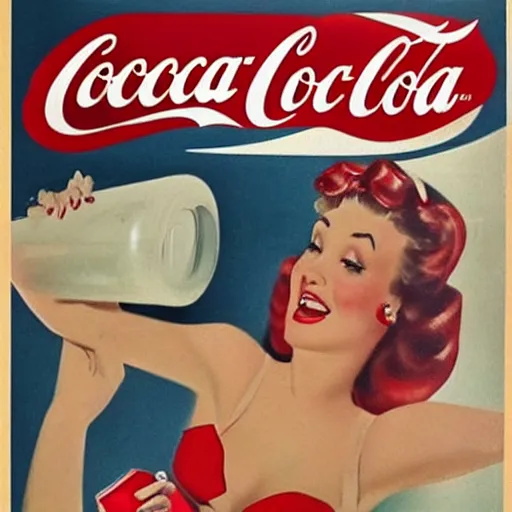 Prompt: pin up poster adverts for coca - cola in the year 2 1 0 0, realistic, futuristic, detailed, real,