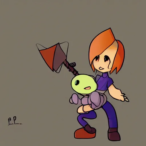 Prompt: petscop, garalina, ps 1, fanart,