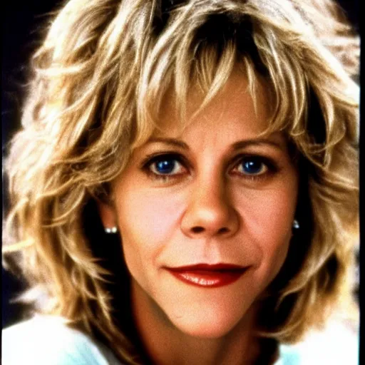 Image similar to meg ryan robot