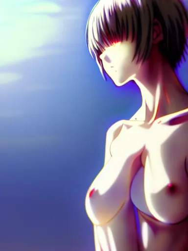 Prompt: ayanami rei standing wallpaper, anime screenshot, hyper realistic, pale skin, beautiful face, 1 0 8 0 p, rule of thirds, extreme detail, detailed drawing, trending artstation, hd, fantasy, realistic lighting, sharp focus, backlit, attack on titan city scenery, photorealism, octane render, cinematic lighting