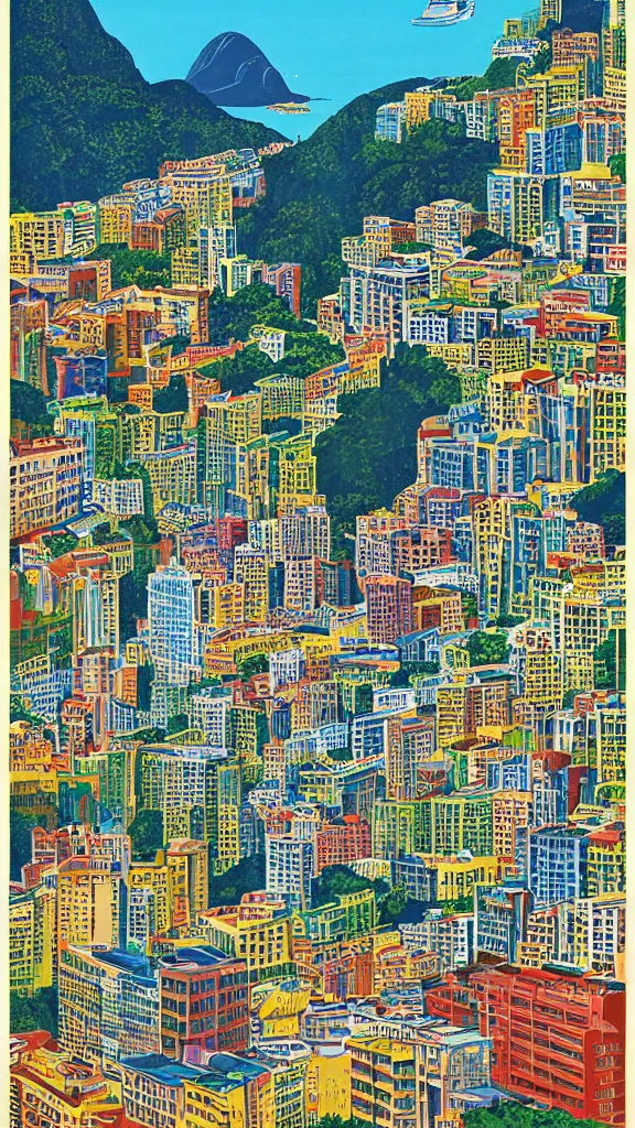 Image similar to Rio de Janeiro, poster by Kerne Erickson