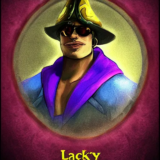 Image similar to a portrait of lucky luck in the style of arcane league of legends