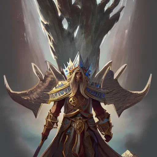 Prompt: King of the heavens, D&D art, concept art, 8k