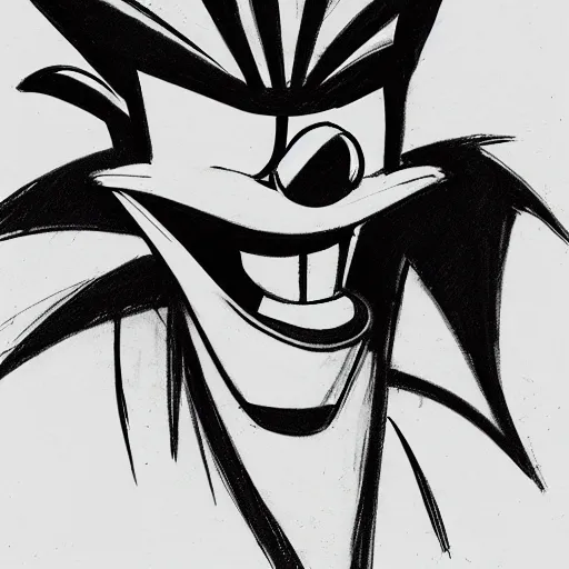 Image similar to milt kahl sketch of crash bandicoot