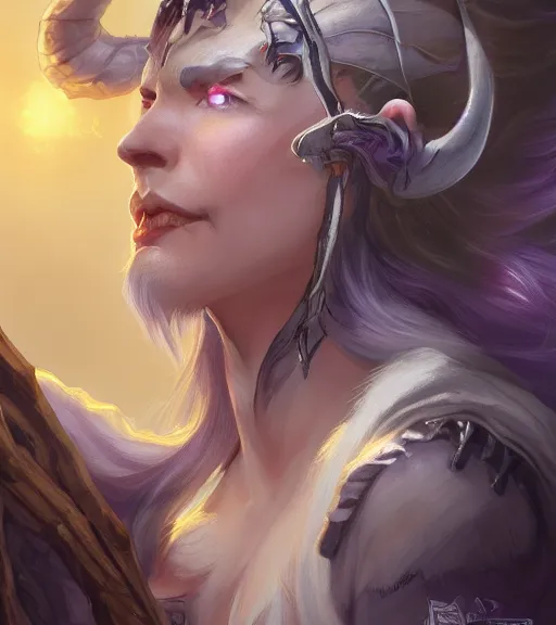 Image similar to Attractive Tiefling Druid, She has light brown skin, dark purple hair, and silver eyes full body, dungeons and dragons portrait, highly detailed, digital painting, artstation, concept art, sharp focus, illustration, art by artgerm and greg rutkowski and alphonse mucha