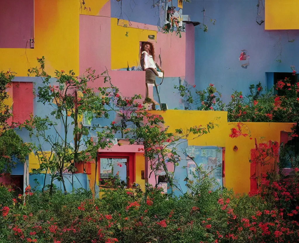 Prompt: a brigth colorful landscape by philip lorca dicorcia