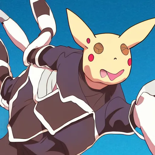 Prompt: anime illustration of mark zuckerberg as a pokemon