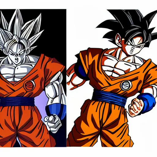 Prompt: digital art of a dragon ball z card designed by frank grazetta, concept art , card , tabletop - h 600 - h 350