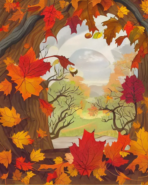 Image similar to autumn illustration