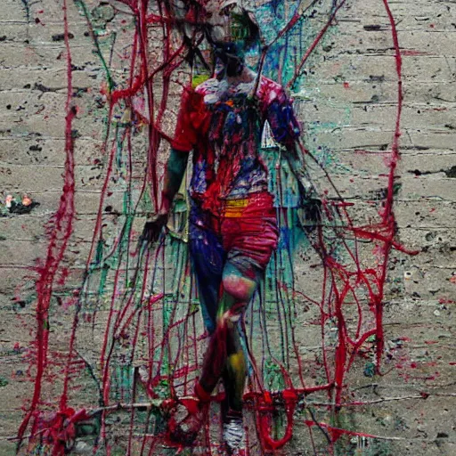 Prompt: a thread knot girl by artur bordalo