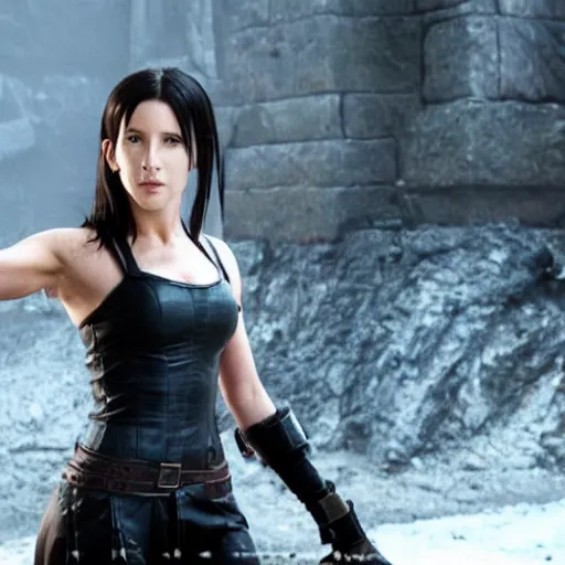 Image similar to A still of Tifa Lockhart from Final Fantasy VII in Game of Thrones