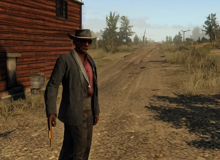 Prompt: gus fring in red dead redemption - H 1080