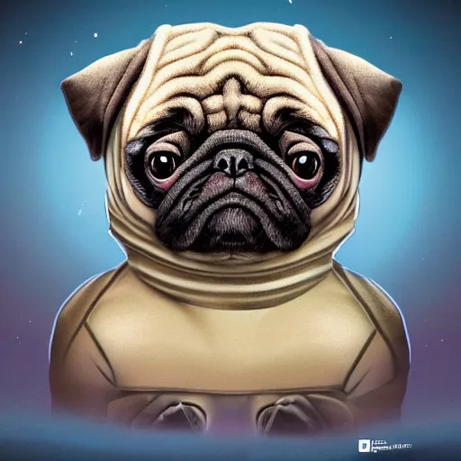 Image similar to A tardigrade with the eyes and mouth of a pug, national geographic-file-photograph, paywall-content, premium-award-winning, trending on artstation