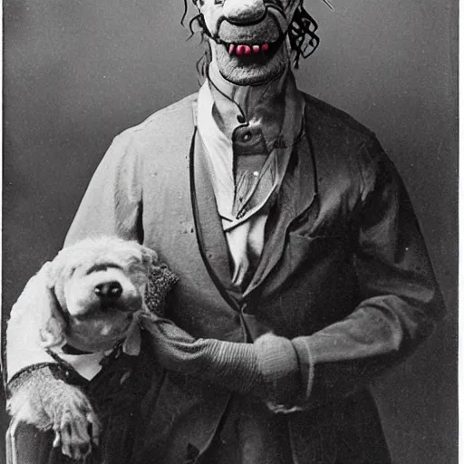 Image similar to pet Frankenstein, photograph