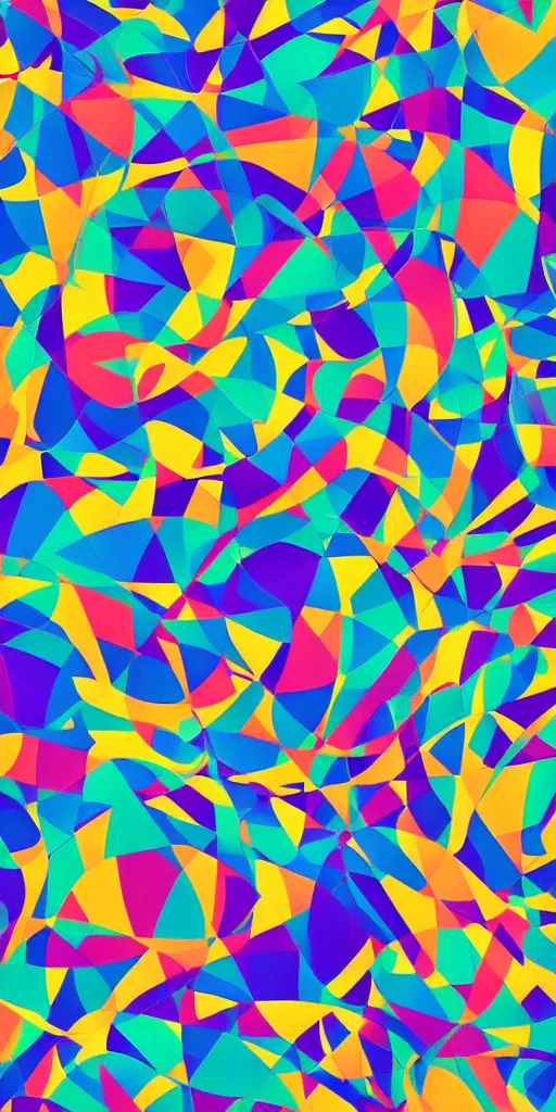 Image similar to abstract colorful pattern wallpaper, trending on artstation