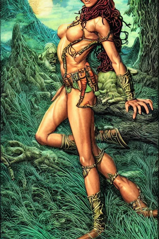Image similar to A beautiful Elf woman by larry Elmore, Jeff easley and Boris Valejo