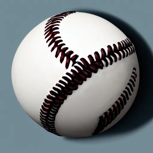 Prompt: baseballs shaped like a tidal wave