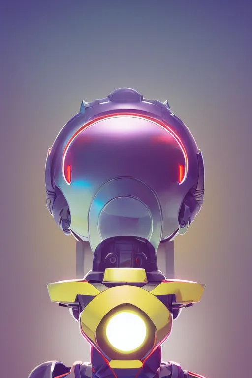 Image similar to metabots medabots medarotto medarot robot minimalist comics helmet mask neon cybereye, behance hd by jesper ejsing, by rhads, makoto shinkai and lois van baarle, ilya kuvshinov, rossdraws global illumination ray tracing hdr radiating a glowing aura