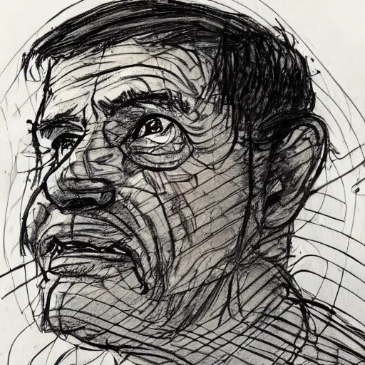 Image similar to a realistic yet scraggly portrait sketch of the side profile of a stern and sophisticated muriel bagge, trending on artstation, intricate details, in the style of frank auerbach, in the style of sergio aragones, in the style of martin ansin, in the style of david aja, in the style of mattias adolfsson