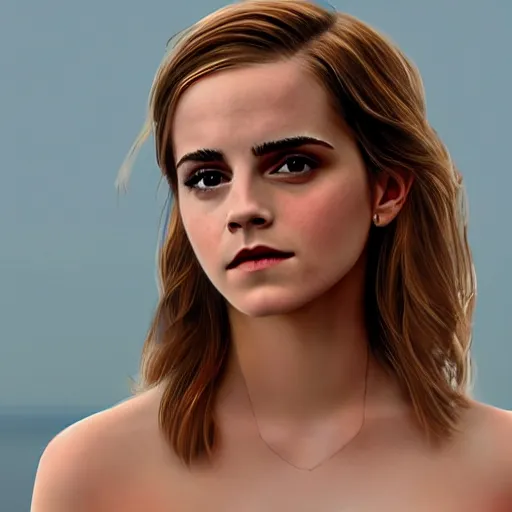 Image similar to emma watson, 8 k, depthmap, 3 d