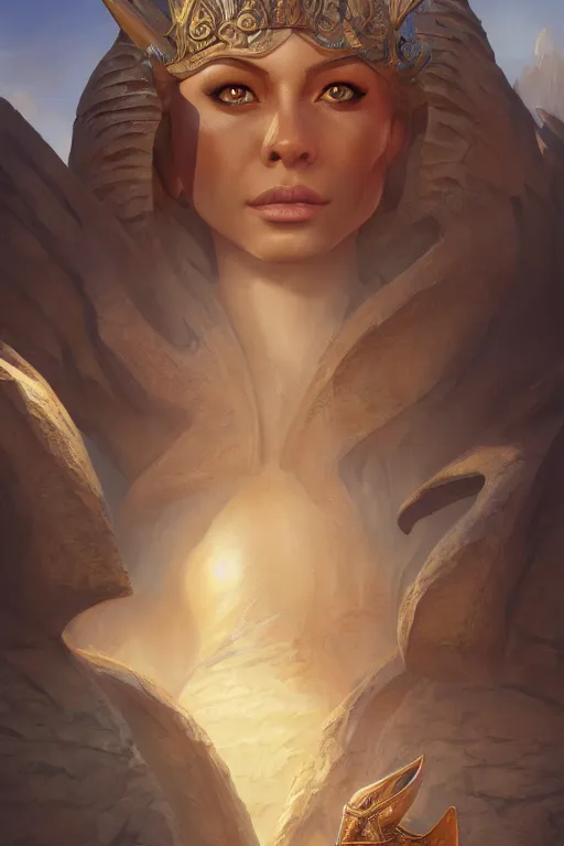 Image similar to legendary sphinx, highly detailed, d & d, fantasy, highly detailed, digital painting, trending on artstation, concept art, sharp focus, illustration, global illumination, ray tracing, realistic shaded, art by artgerm and greg rutkowski and fuji choko and viktoria gavrilenko and hoang lap