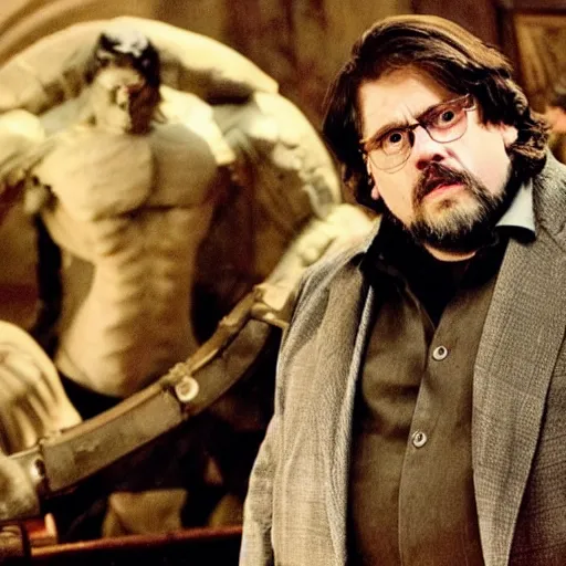 Prompt: Guillermo del Toro movie scene