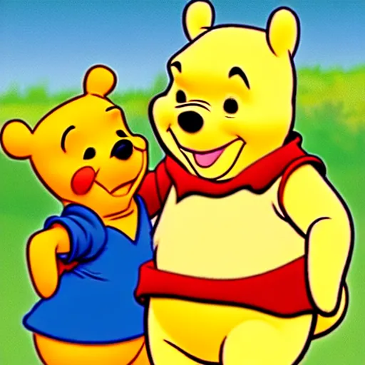 Prompt: winnie the pooh, thugged out