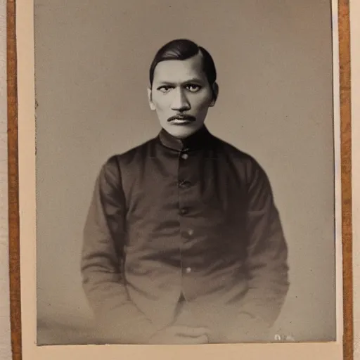 Image similar to vintage photo portrait of jose rizal in spain