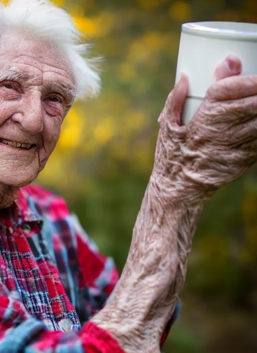 Image similar to dslr photo portrait still of 7 5 year old age 7 5 ronald macdonald at age 7 5!!!, 8 5 mm f 1. 8