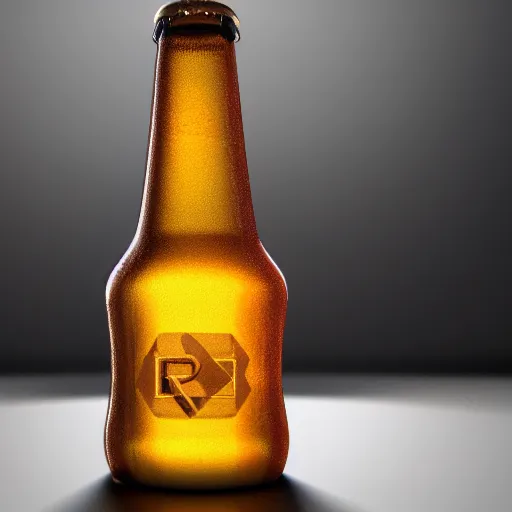 Image similar to photo of a beer bottle on the table, ultra realistic, ray tracing, ultra detailed, manly design, cyberpunk, award winning photography, trending on artstation