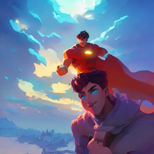 Image similar to hero world super nintendo, behance hd by jesper ejsing, by rhads, makoto shinkai and lois van baarle, ilya kuvshinov, rossdraws global illumination