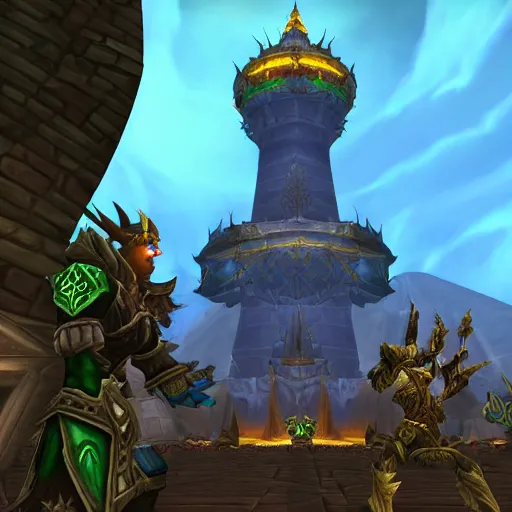 Image similar to world of warcraft karazan tower raid