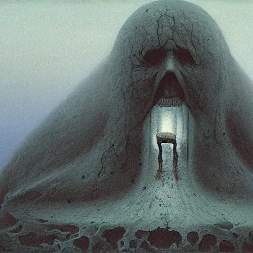 Image similar to Professor. Zdzisaw Beksinski