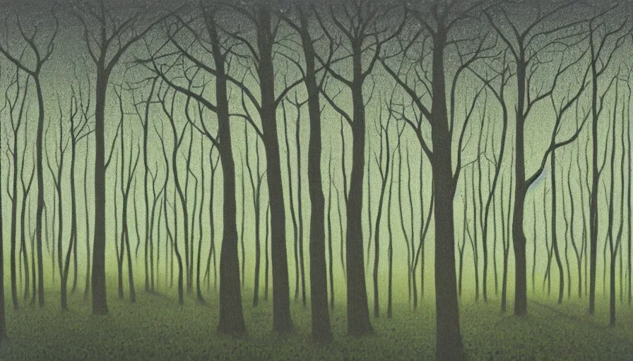 Image similar to Night forest,by David Inshaw