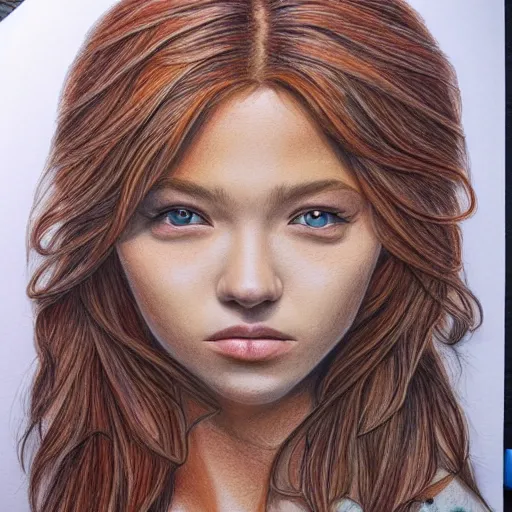 Prompt: Colored pencil art on paper, highly detailed, artstation, PrismaColor