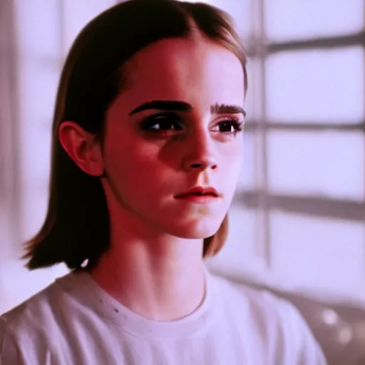 Image similar to photo, emma watson, film still from my daughter is in jail ( 2 0 1 9 ), kodak ektachrome 1 2 0, 2 6 mm,