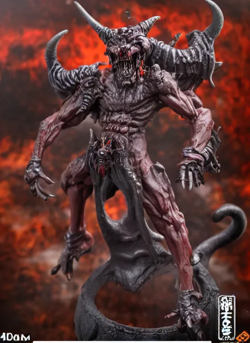 Prompt: 80mm resin detailed miniature of a Demon from hell, Product Introduction Photos, 4K, Full body