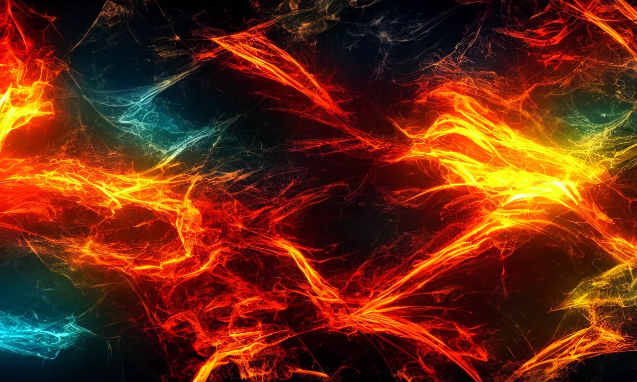 Image similar to epic abstract desktop background, hd, 4 k, fire effects, realistic